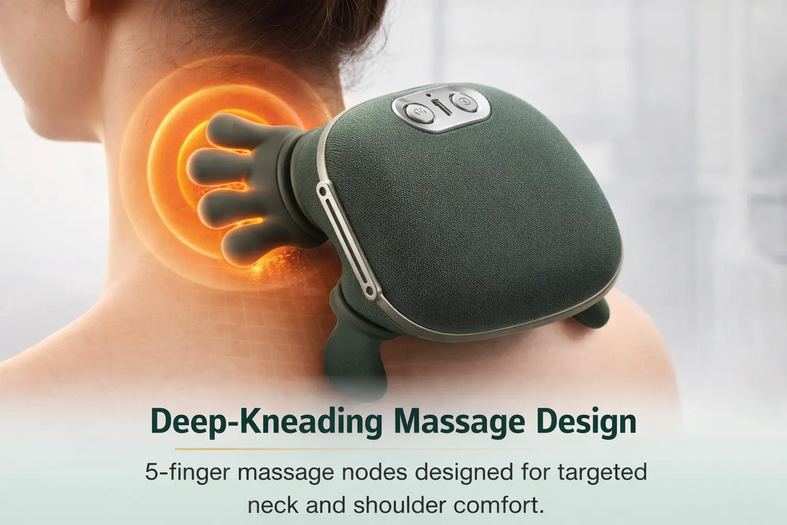 ByMaaf™ Deep-Kneading Neck & Shoulder Massager with Heat
