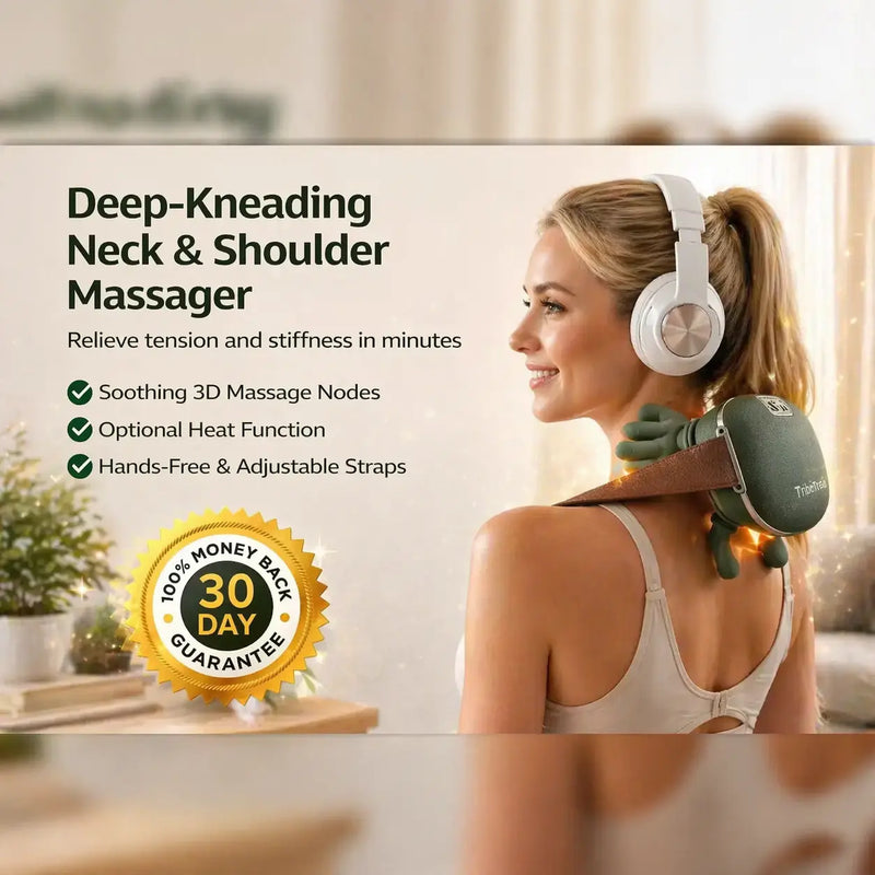 ByMaaf™ Deep-Kneading Neck & Shoulder Massager with Heat