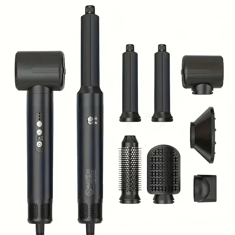 Tinsol 7 In 1 Hair Dryer Brush Brushless High Speed Hair Dryer with Diffuser Ionic Blow Dryer Hot Air Styling Comb Hair Curler