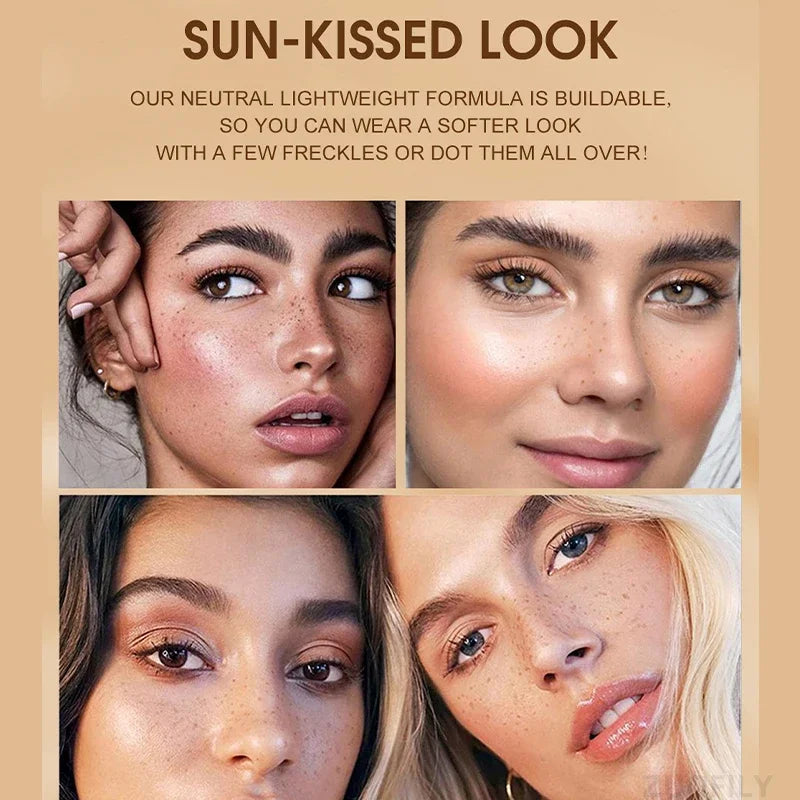4PC Natural Freckles Pen Long Lasting Waterproof Dot Spot Pen Create Effortless Sunkissed Makeup Soft Brown Freckles Pen Makeup