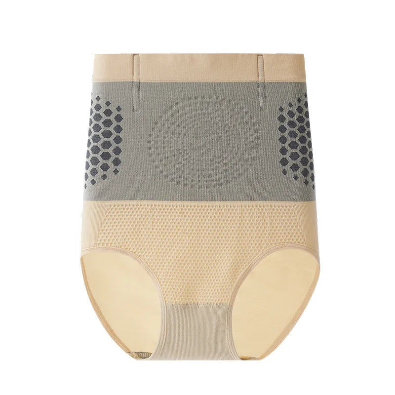 Seamless Shapewear Panties Women High Waist Tummy Control Panty Warmth Uterus Magnetic Slimming Pants Comfort Briefs Body Shaper