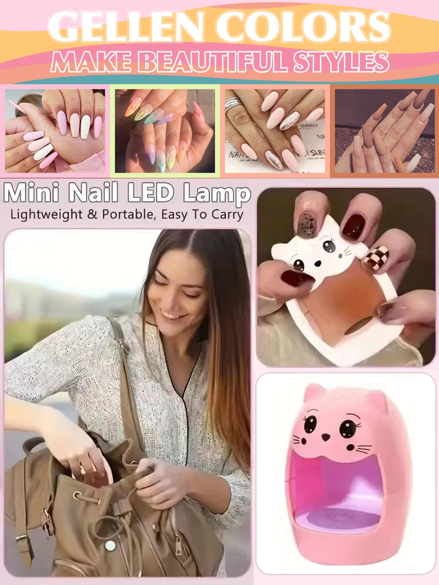 CNHIDS Nail Lamp Quick-drying Nail Dryer LED UV Light Single Finger 6W Mini USB Nail Gel CuringConnector Manicure Salon Tools