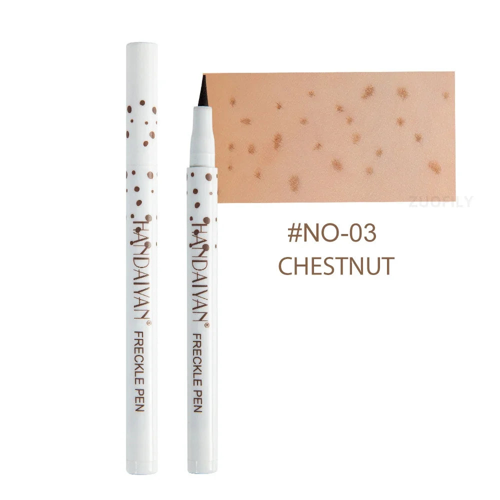4PC Natural Freckles Pen Long Lasting Waterproof Dot Spot Pen Create Effortless Sunkissed Makeup Soft Brown Freckles Pen Makeup