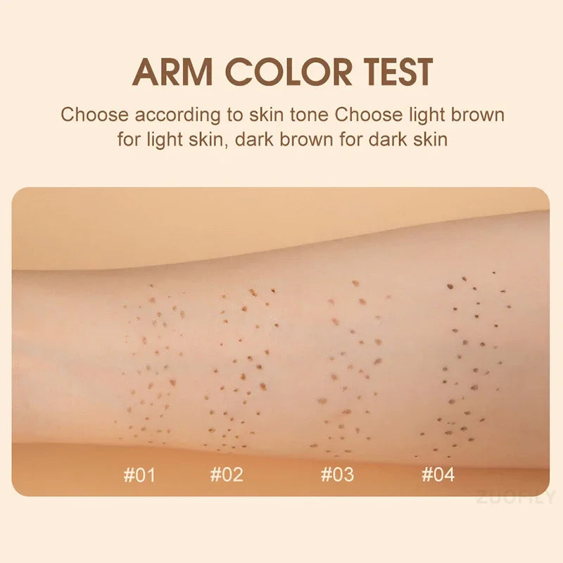 4PC Natural Freckles Pen Long Lasting Waterproof Dot Spot Pen Create Effortless Sunkissed Makeup Soft Brown Freckles Pen Makeup