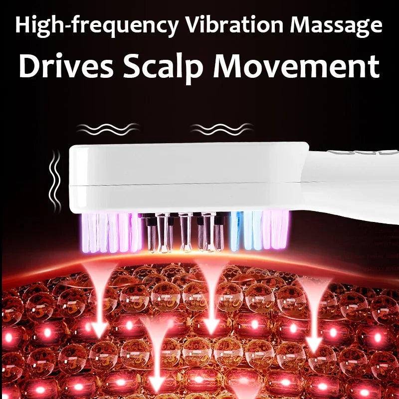 Electric Head Massage Comb EMS Scratching Kneading Essence Oil Applicator Scalp Brush Anti Hair Loss Hair Growth Health Care
