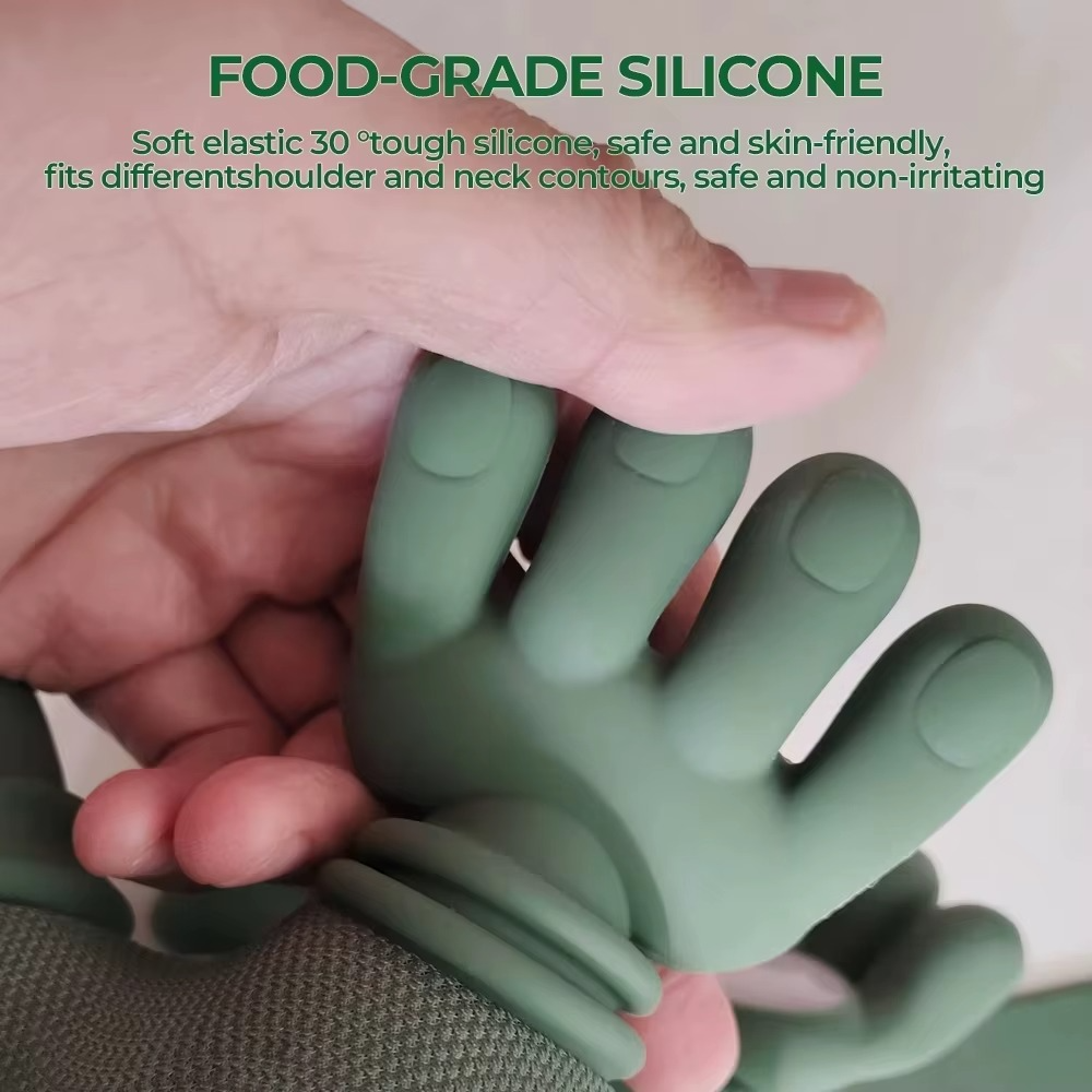 Close-up of food-grade silicone massage fingers